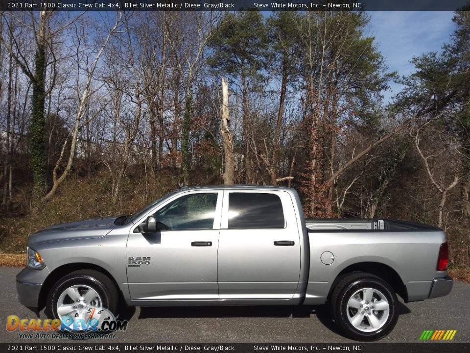 2021 Ram 1500 Classic Crew Cab 4x4 Billet Silver Metallic / Diesel Gray/Black Photo #1