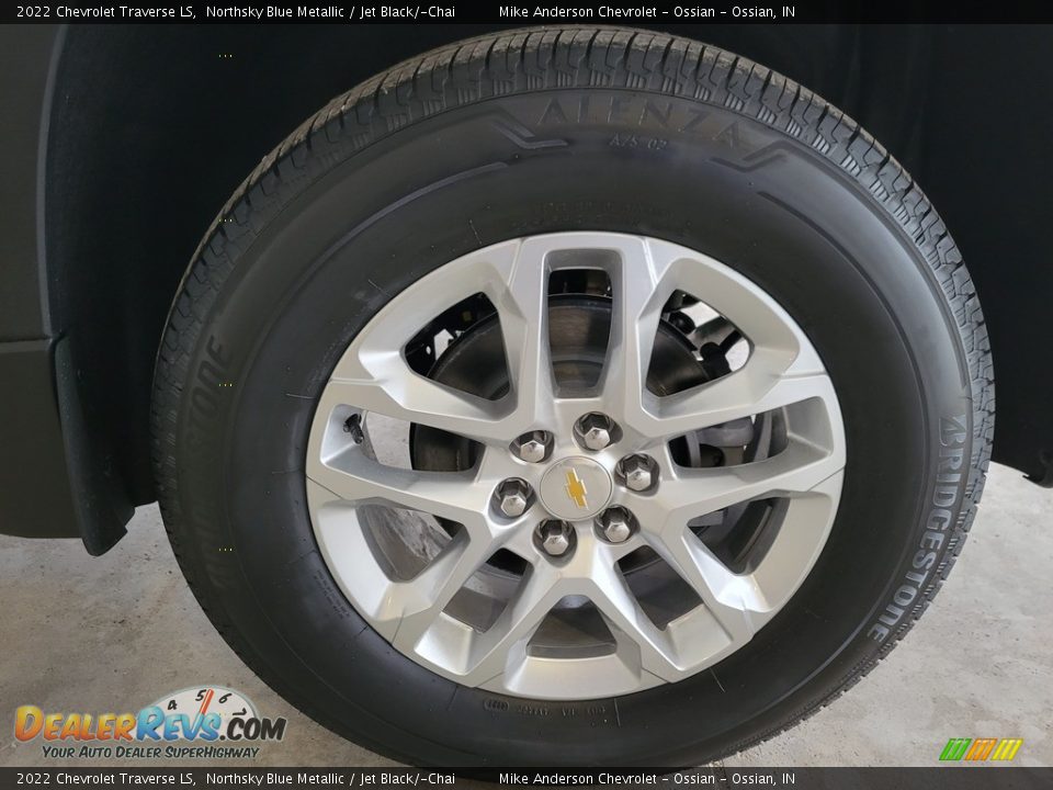 2022 Chevrolet Traverse LS Northsky Blue Metallic / Jet Black/­Chai Photo #14