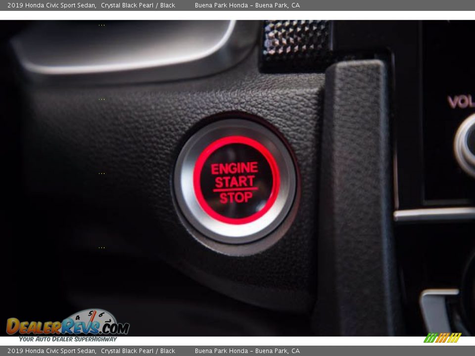 2019 Honda Civic Sport Sedan Crystal Black Pearl / Black Photo #16