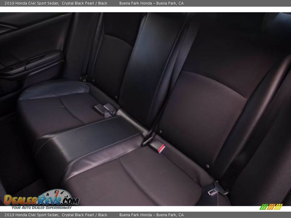 2019 Honda Civic Sport Sedan Crystal Black Pearl / Black Photo #18