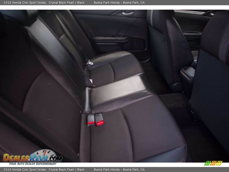2019 Honda Civic Sport Sedan Crystal Black Pearl / Black Photo #20