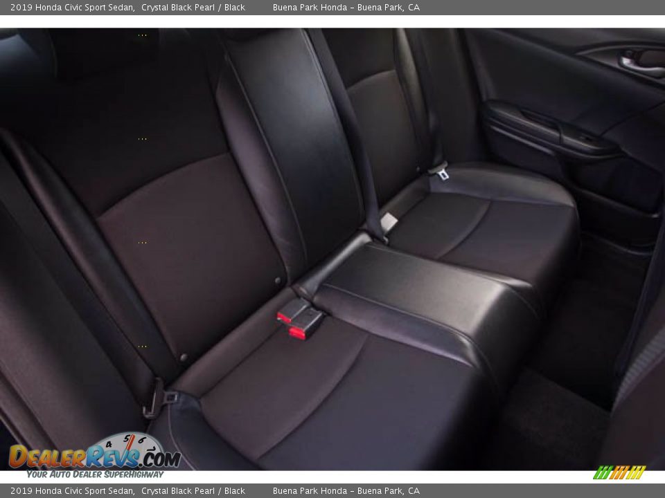 2019 Honda Civic Sport Sedan Crystal Black Pearl / Black Photo #21