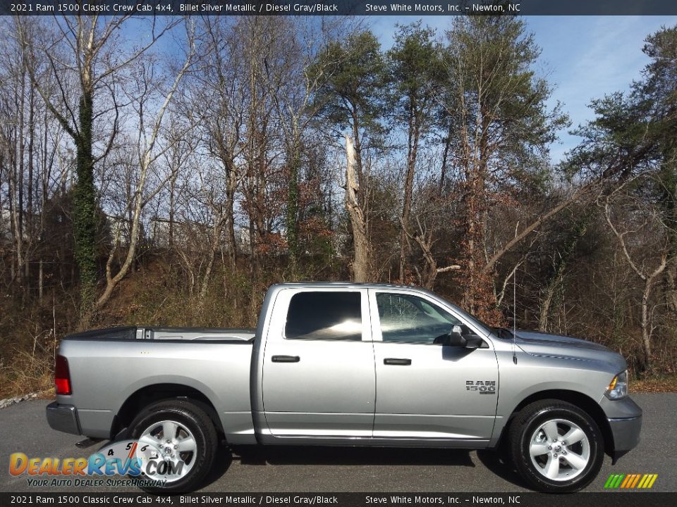 2021 Ram 1500 Classic Crew Cab 4x4 Billet Silver Metallic / Diesel Gray/Black Photo #5