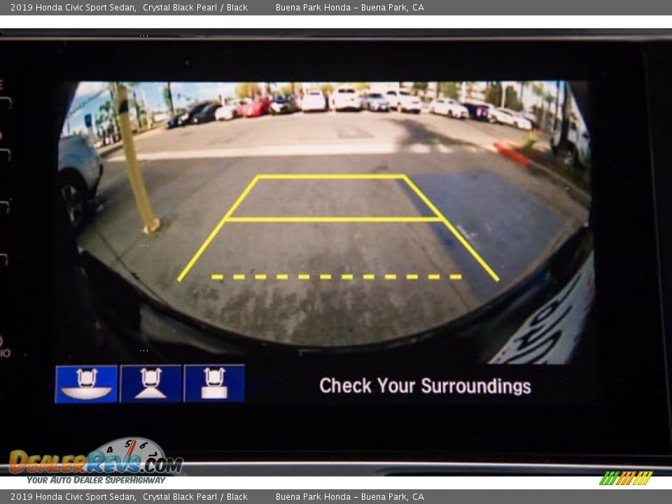 2019 Honda Civic Sport Sedan Crystal Black Pearl / Black Photo #26