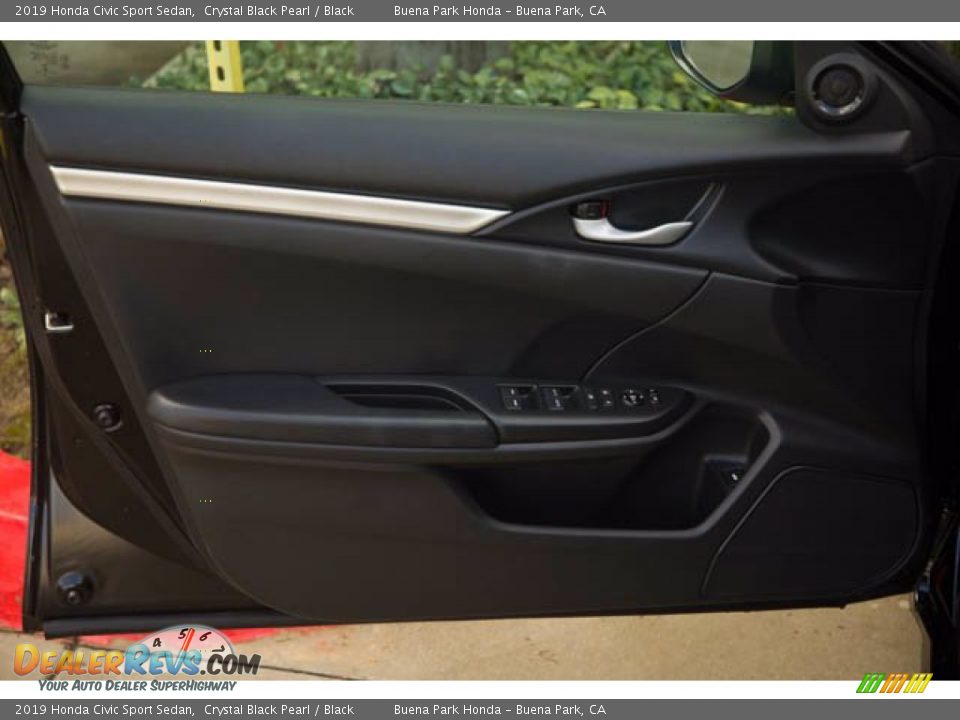 2019 Honda Civic Sport Sedan Crystal Black Pearl / Black Photo #28