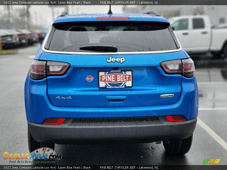 2022 Jeep Compass Latitude Lux 4x4 Laser Blue Pearl / Black Photo #5