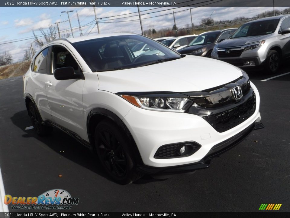 2021 Honda HR-V Sport AWD Platinum White Pearl / Black Photo #5