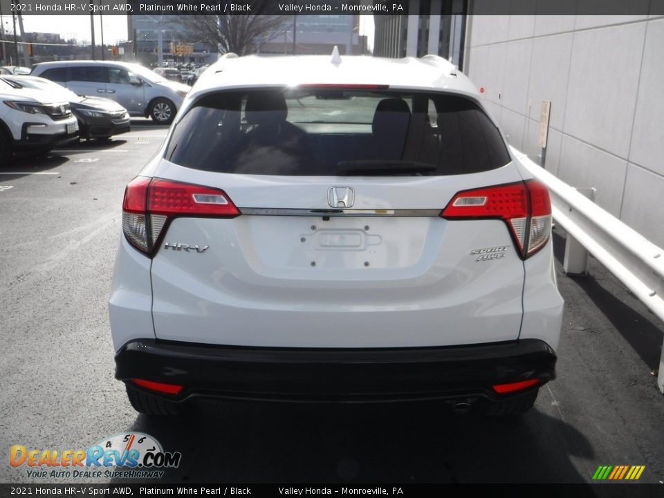 2021 Honda HR-V Sport AWD Platinum White Pearl / Black Photo #6