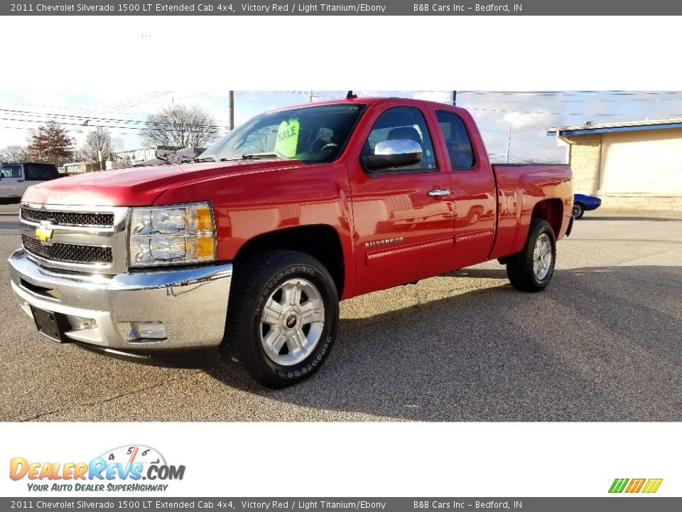 2011 Chevrolet Silverado 1500 LT Extended Cab 4x4 Victory Red / Light Titanium/Ebony Photo #1