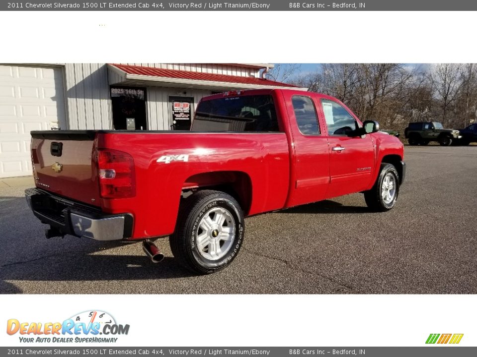 2011 Chevrolet Silverado 1500 LT Extended Cab 4x4 Victory Red / Light Titanium/Ebony Photo #3