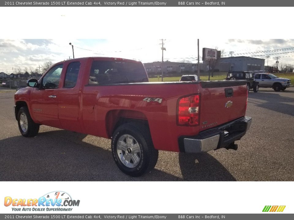 2011 Chevrolet Silverado 1500 LT Extended Cab 4x4 Victory Red / Light Titanium/Ebony Photo #4