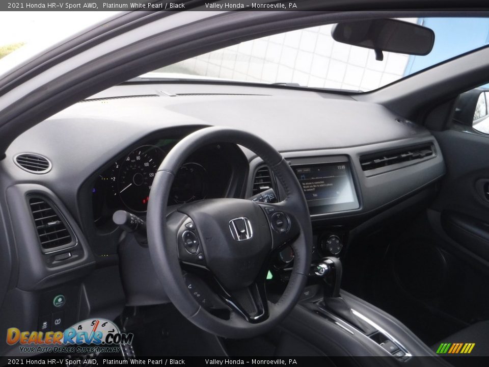 2021 Honda HR-V Sport AWD Platinum White Pearl / Black Photo #10