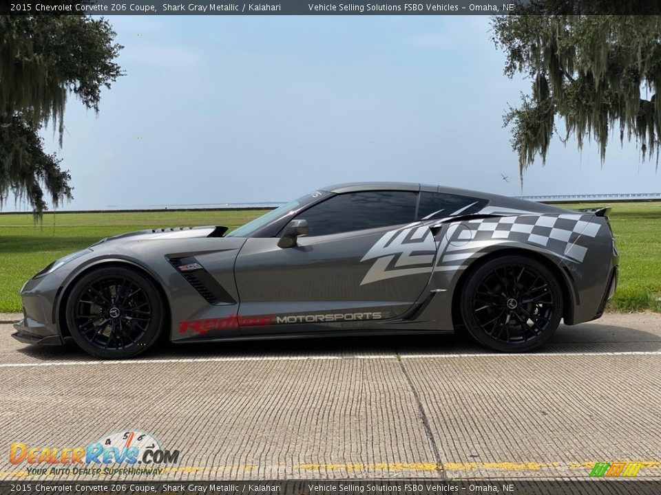 2015 Chevrolet Corvette Z06 Coupe Shark Gray Metallic / Kalahari Photo #5