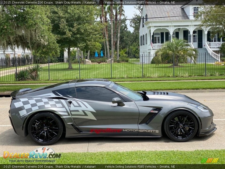 2015 Chevrolet Corvette Z06 Coupe Shark Gray Metallic / Kalahari Photo #8