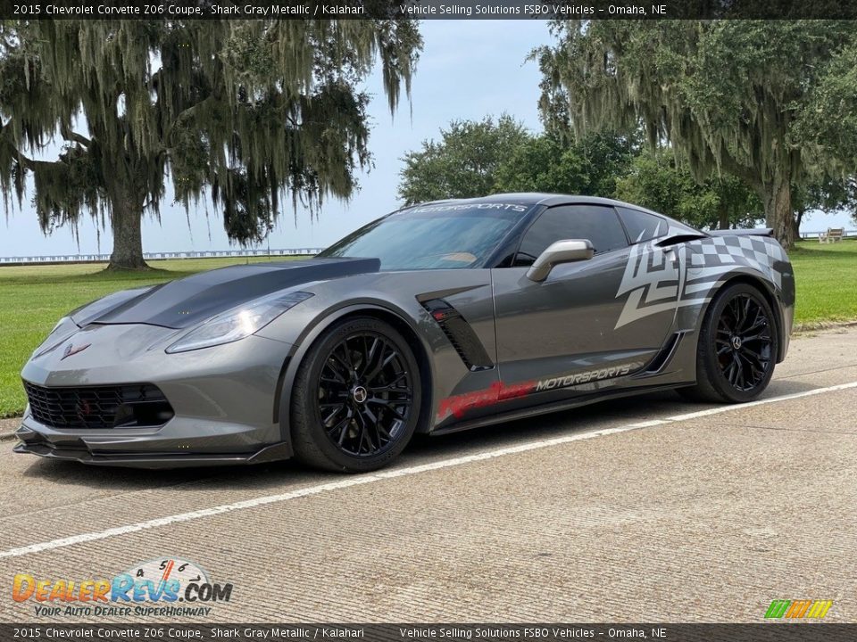 2015 Chevrolet Corvette Z06 Coupe Shark Gray Metallic / Kalahari Photo #13