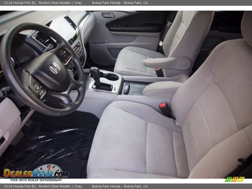 2019 Honda Pilot EX Modern Steel Metallic / Gray Photo #3