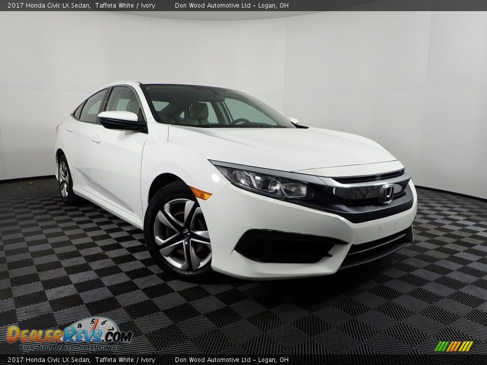 2017 Honda Civic LX Sedan Taffeta White / Ivory Photo #4