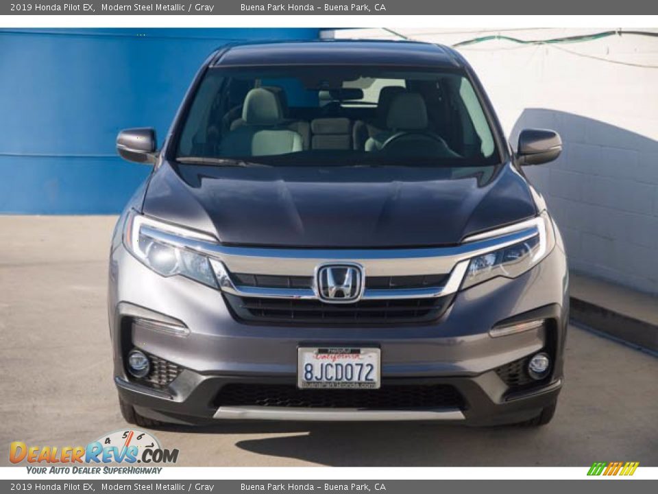 2019 Honda Pilot EX Modern Steel Metallic / Gray Photo #7