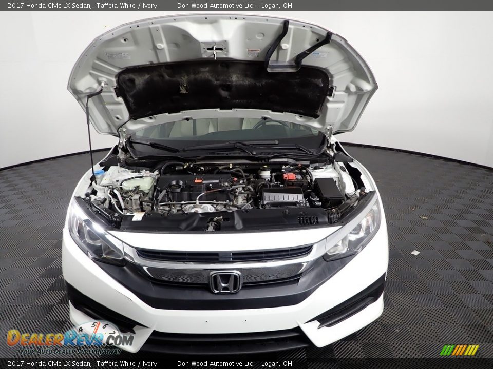 2017 Honda Civic LX Sedan Taffeta White / Ivory Photo #7