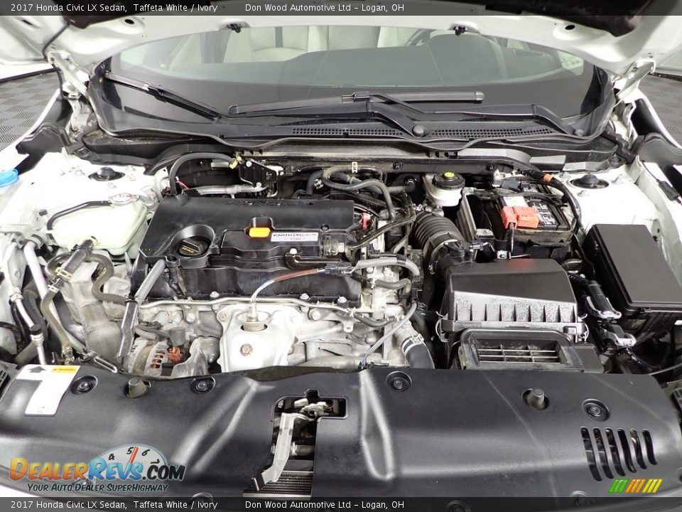 2017 Honda Civic LX Sedan Taffeta White / Ivory Photo #8
