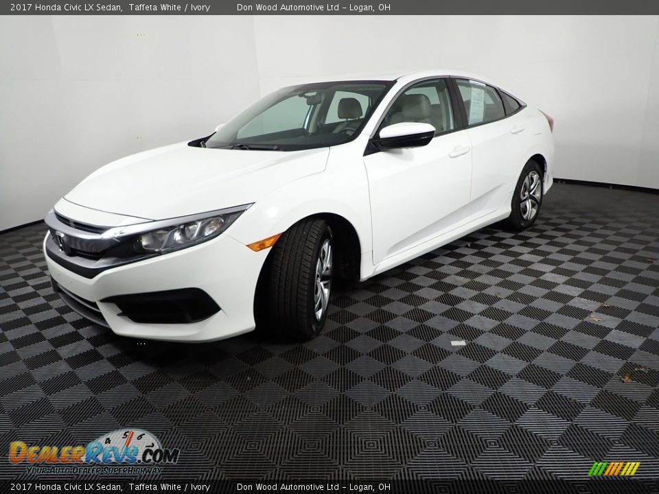 2017 Honda Civic LX Sedan Taffeta White / Ivory Photo #9