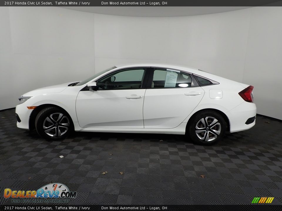 2017 Honda Civic LX Sedan Taffeta White / Ivory Photo #10