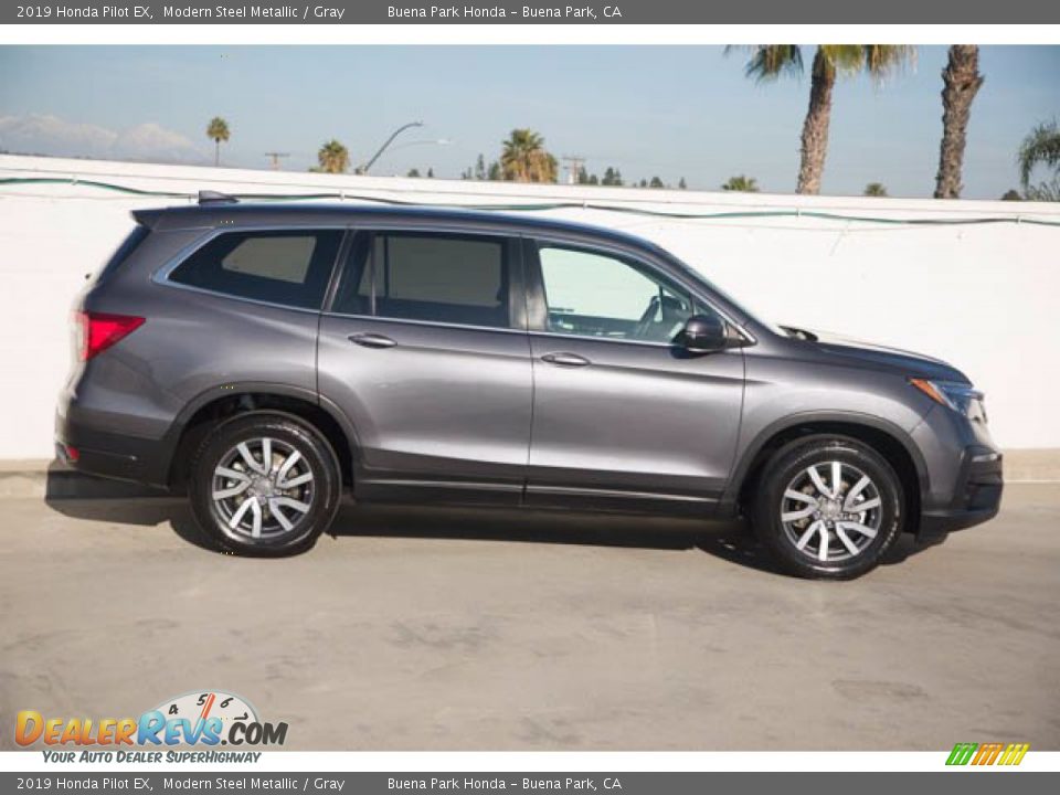 2019 Honda Pilot EX Modern Steel Metallic / Gray Photo #12