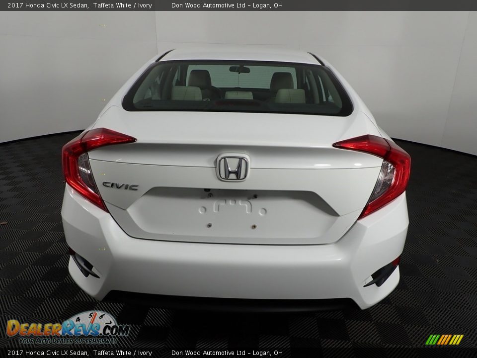 2017 Honda Civic LX Sedan Taffeta White / Ivory Photo #12