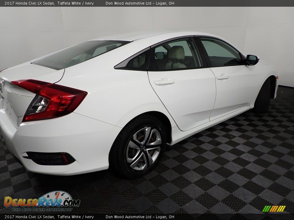 2017 Honda Civic LX Sedan Taffeta White / Ivory Photo #15