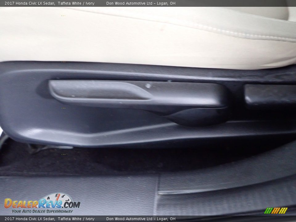 2017 Honda Civic LX Sedan Taffeta White / Ivory Photo #19
