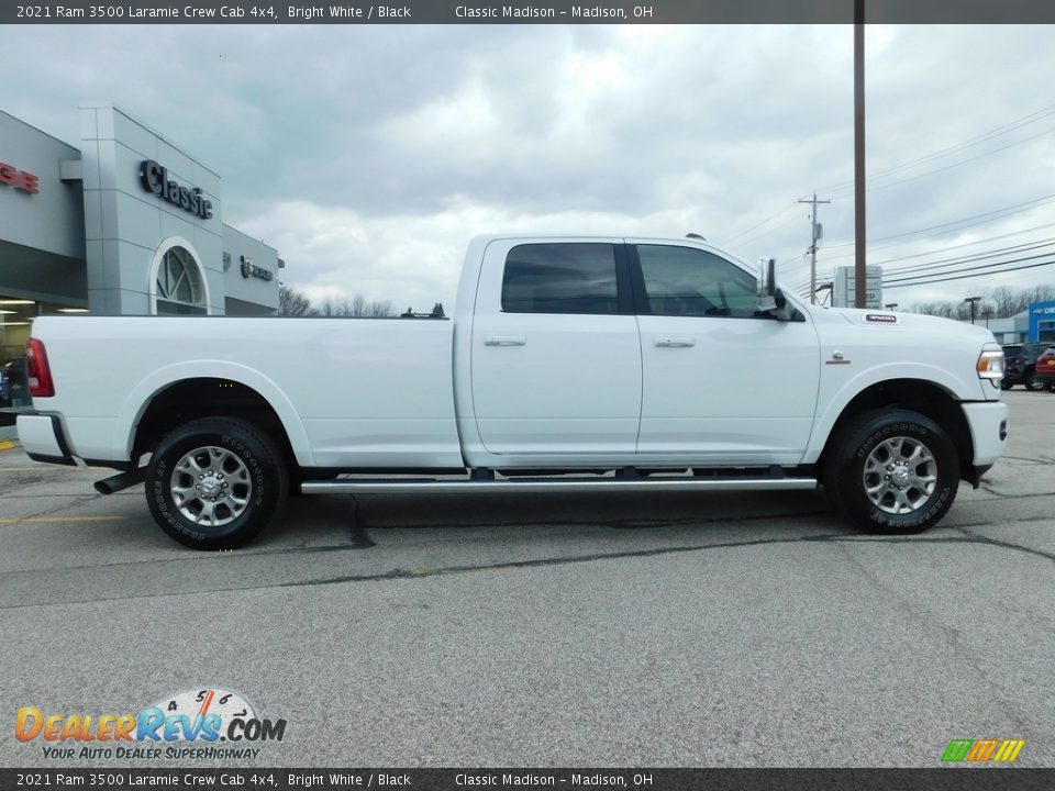 2021 Ram 3500 Laramie Crew Cab 4x4 Bright White / Black Photo #3