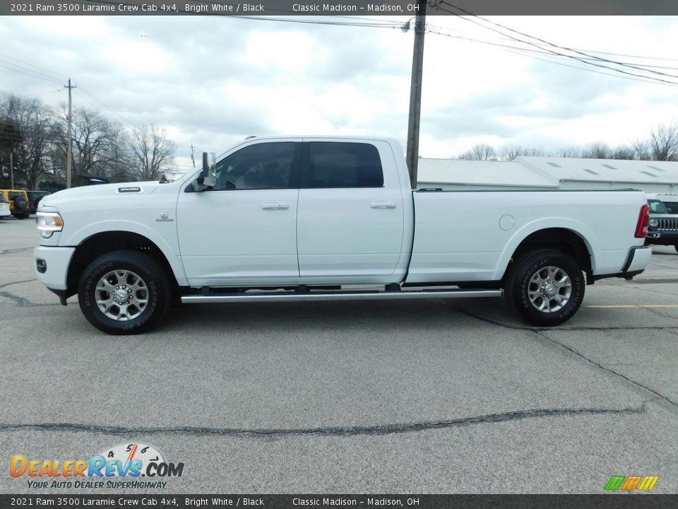 2021 Ram 3500 Laramie Crew Cab 4x4 Bright White / Black Photo #4