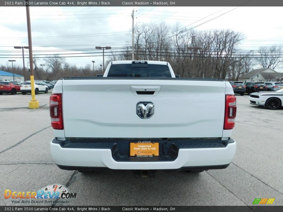 2021 Ram 3500 Laramie Crew Cab 4x4 Bright White / Black Photo #6