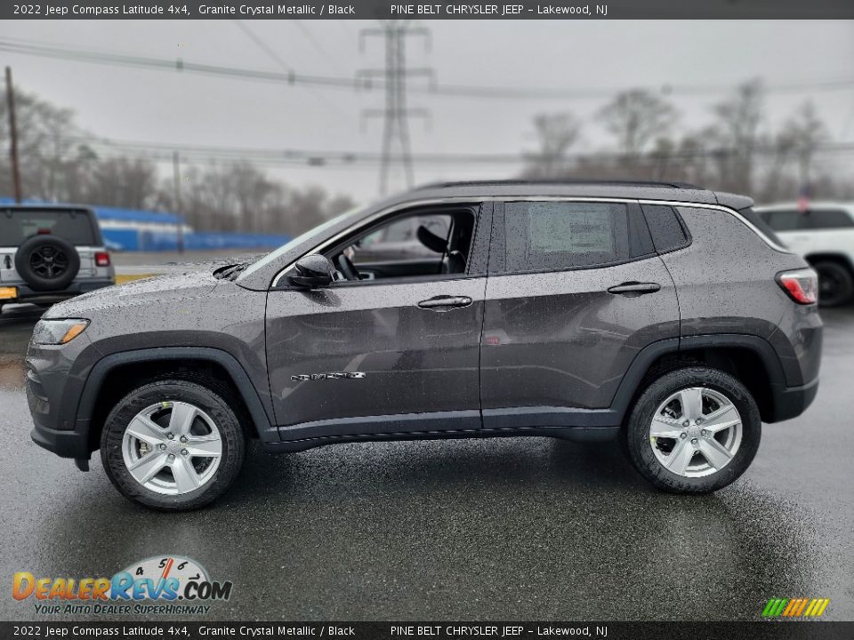 2022 Jeep Compass Latitude 4x4 Granite Crystal Metallic / Black Photo #3