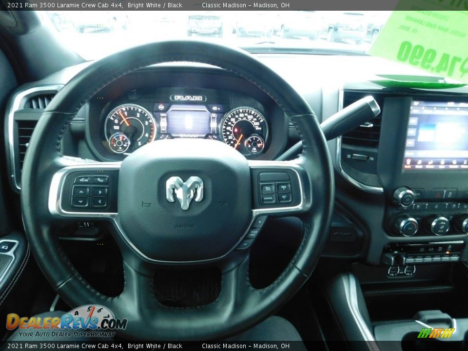 2021 Ram 3500 Laramie Crew Cab 4x4 Bright White / Black Photo #9