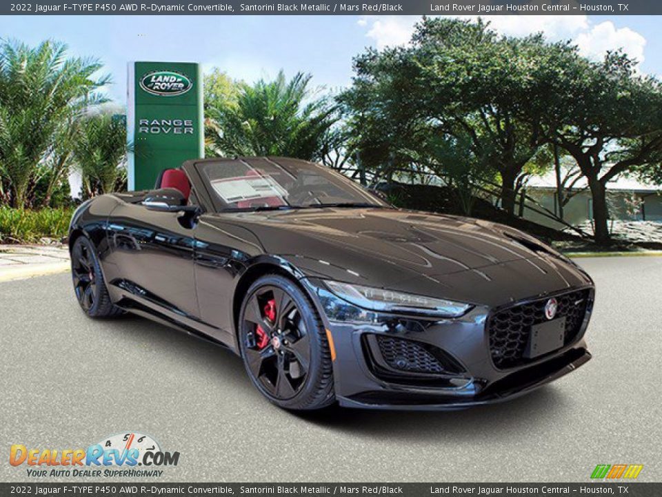 Front 3/4 View of 2022 Jaguar F-TYPE P450 AWD R-Dynamic Convertible Photo #11