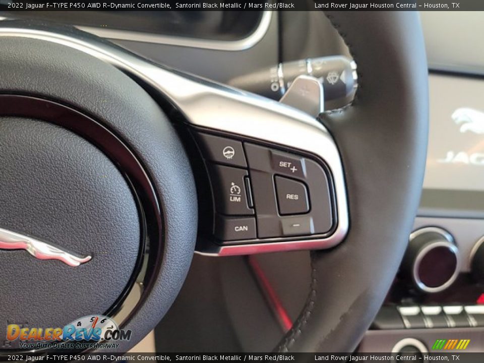 2022 Jaguar F-TYPE P450 AWD R-Dynamic Convertible Steering Wheel Photo #16