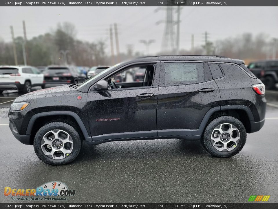 Diamond Black Crystal Pearl 2022 Jeep Compass Trailhawk 4x4 Photo #3