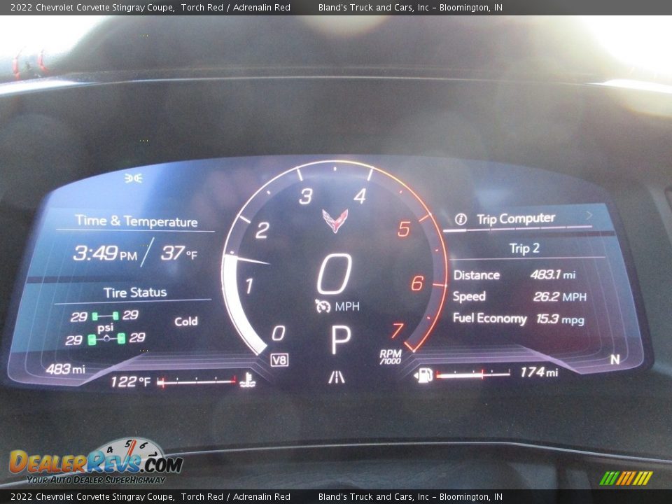 2022 Chevrolet Corvette Stingray Coupe Gauges Photo #12