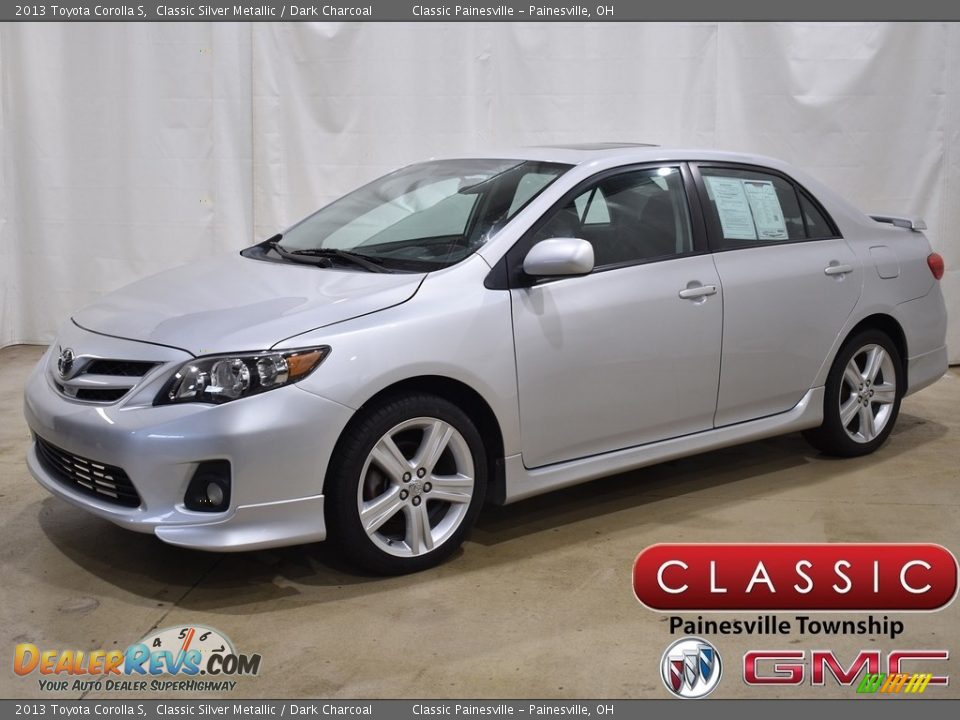 2013 Toyota Corolla S Classic Silver Metallic / Dark Charcoal Photo #1