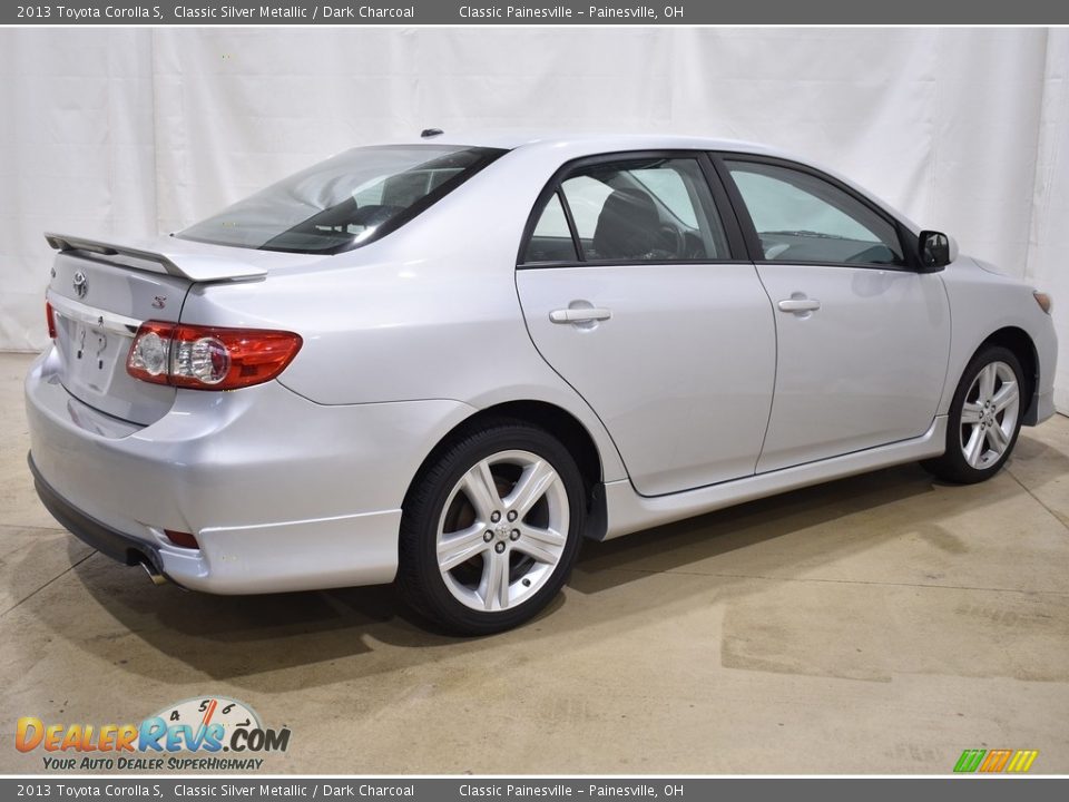 2013 Toyota Corolla S Classic Silver Metallic / Dark Charcoal Photo #2