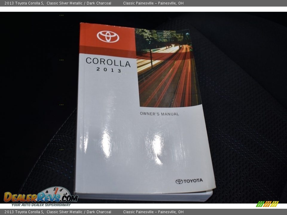 2013 Toyota Corolla S Classic Silver Metallic / Dark Charcoal Photo #17