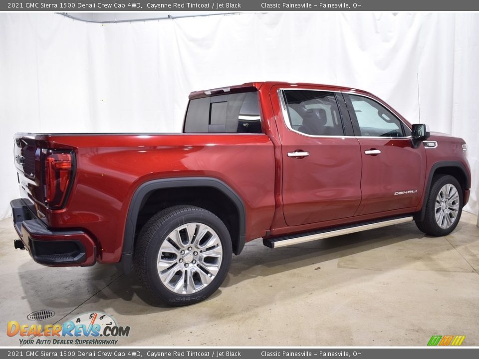 2021 GMC Sierra 1500 Denali Crew Cab 4WD Cayenne Red Tintcoat / Jet Black Photo #2