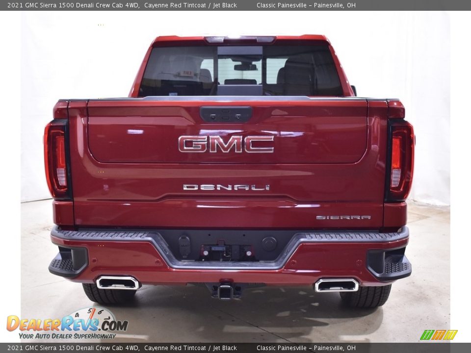 2021 GMC Sierra 1500 Denali Crew Cab 4WD Cayenne Red Tintcoat / Jet Black Photo #3