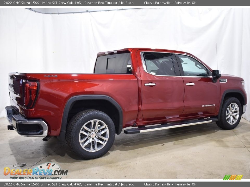 2022 GMC Sierra 1500 Limited SLT Crew Cab 4WD Cayenne Red Tintcoat / Jet Black Photo #2