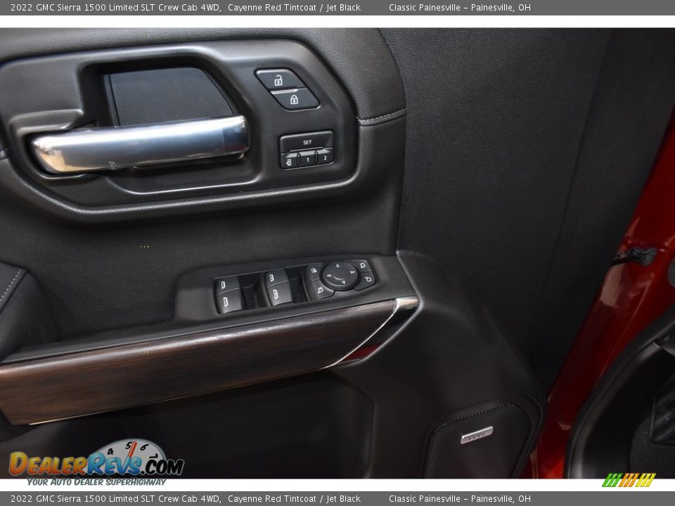 2022 GMC Sierra 1500 Limited SLT Crew Cab 4WD Cayenne Red Tintcoat / Jet Black Photo #9