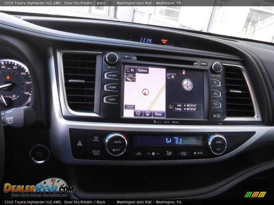 2016 Toyota Highlander XLE AWD Silver Sky Metallic / Black Photo #4