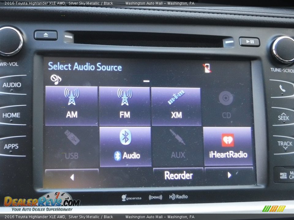 2016 Toyota Highlander XLE AWD Silver Sky Metallic / Black Photo #7