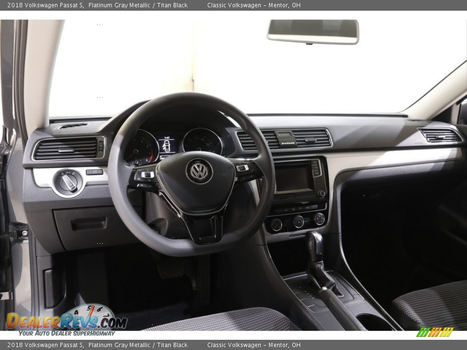 2018 Volkswagen Passat S Platinum Gray Metallic / Titan Black Photo #6