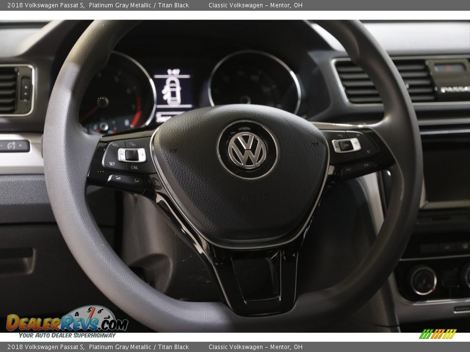 2018 Volkswagen Passat S Platinum Gray Metallic / Titan Black Photo #7